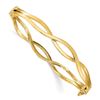 Image 1 : 14k Yellow Gold 7 mm Fancy Bangle - 7 in.