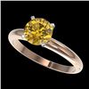 Image 1 : 3 ctw Princess VS/SI Diamond Art Deco 3 Stone Ring 18K Yellow Gold