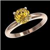 Image 2 : 3 ctw Princess VS/SI Diamond Art Deco 3 Stone Ring 18K Yellow Gold