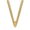 Image 1 : 14k Yellow Gold 3 Strand Beaded Necklace - 17 in.