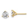 Image 1 : 14k Yellow Gold 1 1/2ct Cert. Lab Grown Diamond 3-Prong Earring