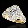 Image 1 : 2.5 ctw Princess VS/SI Diamond 3 Stone Ring 18K White Gold
