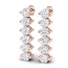 Image 2 : 15.9 ctw Aquamarine & VS/SI Diamond Eternity Bracelet 10K Rose Gold