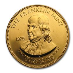 1 oz Gold Round - The Franklin Mint (Random Motif)