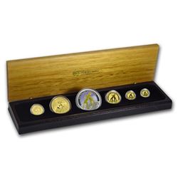 2010 Australia 6-Coin Gold & Silver Kangaroo Prestige Set BU