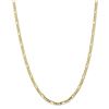 Image 1 : 10k Yellow Gold 4 mm Light Concave Figaro Chain - 26 in.