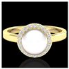 Image 1 : 1 ctw SI/I Fancy Intense Yellow Diamond Ring 10K White Gold