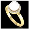 Image 2 : 1 ctw SI/I Fancy Intense Yellow Diamond Ring 10K White Gold