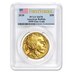 2020 1 oz Gold Buffalo MS-70 PCGS (FirstStrike®)