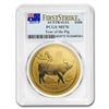 Image 1 : 2019 Australia 1 oz Gold Lunar Pig MS-70 PCGS (FS)