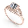 Image 2 : 1.25 ctw VS/SI Oval Diamond Ring 10K Rose Gold