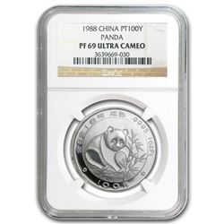 1988 China 1 oz Proof Platinum Panda PF-69 NGC