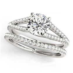 1.06 ctw Solitaire VS/SI Diamond Ring 14K White Gold