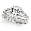 Image 1 : 1.06 ctw Solitaire VS/SI Diamond Ring 14K White Gold
