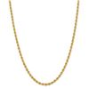 Image 1 : 14k Yellow Gold 4 mm Regular Rope Chain - 28 in.