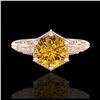 Image 2 : 17.78 ctw Swiss Topaz & Diamond Bracelet 14K Yellow Gold