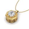 Image 2 : 10.81 ctw Ruby & Diamond Pendant 18K White Gold