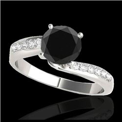 0.56 ctw Intense Yellow Diamond Necklace 10K White Gold