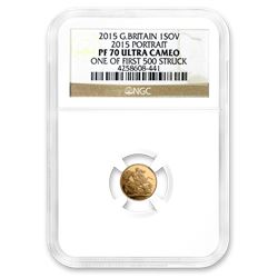 2015 Great Britain Gold Sovereign 2015 Portrait PF-70 NGC