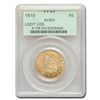 Image 1 : 1810 $5 Capped Bust Gold Half Eagle AU-50 PCGS (Lg. Date. Lg 5)