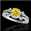 Image 1 : 1.55 ctw H-SI/I Diamond Solitaire Ring 10K Yellow Gold