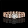 Image 1 : 8.44 ctw Cushion Diamond Bracelet 18K Rose Gold