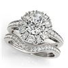 Image 1 : 1.67 ctw VS/SI Diamond 2pc Set Solitaire Halo 14K White Gold