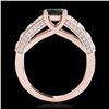 Image 2 : 1.60 ctw H-SI/I Diamond Solitaire Halo Ring 10K White & Rose Gold
