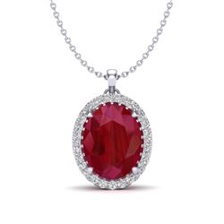 0.50 ctw VS/SI Oval Diamond Necklace 10K Yellow Gold