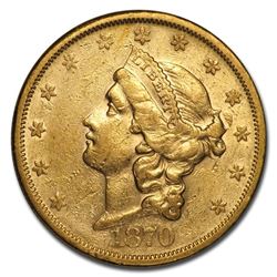 1870-S $20 Liberty Gold Double Eagle XF