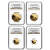 Image 1 : 2000-W 4-Coin Proof Gold American Eagle Set PF-70 NGC