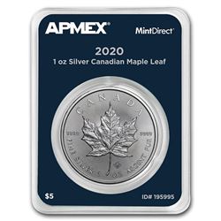 2020 Canada 1 oz Silver Maple Leaf (MintDirect® Single)