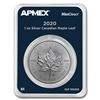 Image 1 : 2020 Canada 1 oz Silver Maple Leaf (MintDirect® Single)
