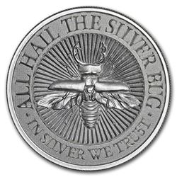 2 oz UHR Silver Round - The Silver Bug: Stag Beetle