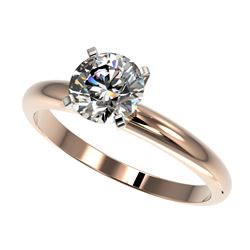 2 ctw Fancy Black Diamond Solitaire Ring 10K Yellow Gold