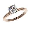 Image 2 : 2 ctw Fancy Black Diamond Solitaire Ring 10K Yellow Gold
