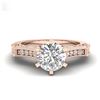 Image 2 : 30 ctw Amethyst & VS/SI Diamond Bracelet 14K Rose Gold