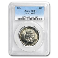 1934 Maryland Tercentenary Half Dollar MS-64 PCGS