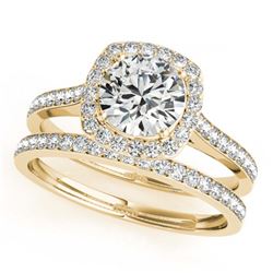 1.32 ctw VS/SI Diamond 2pc Wedding Set 14K Rose Gold