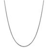 Image 1 : 14k White Gold 1.75 mm Round Box Chain Necklace - 24 in.