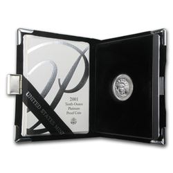 2001-W 1/10 oz Proof Platinum American Eagle (w/Box & COA)