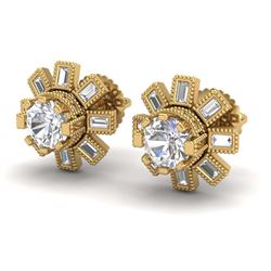 2.01 ctw VS/SI Diamond Stud Earrings 14K White Gold