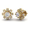 Image 2 : 2.01 ctw VS/SI Diamond Stud Earrings 14K White Gold