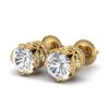 Image 1 : 5.92 ctw Oval Diamond Earrings 18K White Gold