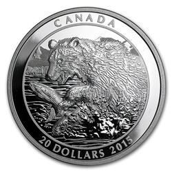 2015 Canada 1 oz Silver Grizzly The Catch