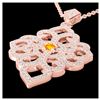 Image 1 : 1.55 ctw SI Fancy Diamond Bypass Solitaire Ring 10K White & Rose Gold