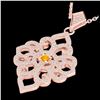 Image 2 : 1.55 ctw SI Fancy Diamond Bypass Solitaire Ring 10K White & Rose Gold
