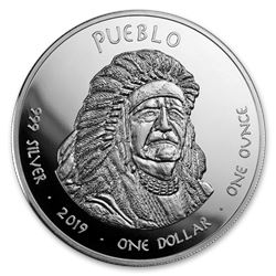 2019 1 oz Silver State Dollars Colorado Bighorn