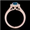 Image 2 : 1.90 ctw H-SI/I Diamond Solitaire Halo Ring 10K Rose Gold