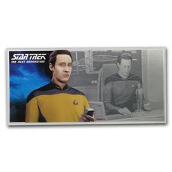 2019 Niue 5 gram Silver $1 Note Star Trek Data